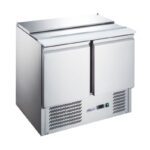 FED-X Double Door Salad Prep Fridge 900mm Wide, XGNS900S