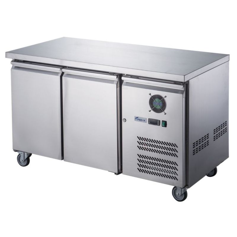 FED-X Two Door Under Bench Freezer with 600mm depth, XUB6F13S2V