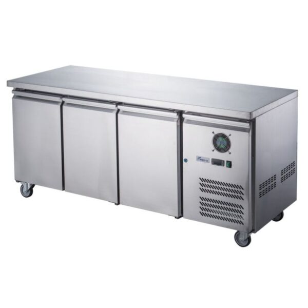 FED-X 3 Door Under Bench Freezer with 600mm Depth, XUB6F18S3V