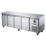 FED-X 4 Door Under Bench Freezer with 700mm Depth, XUB7C22S4V
