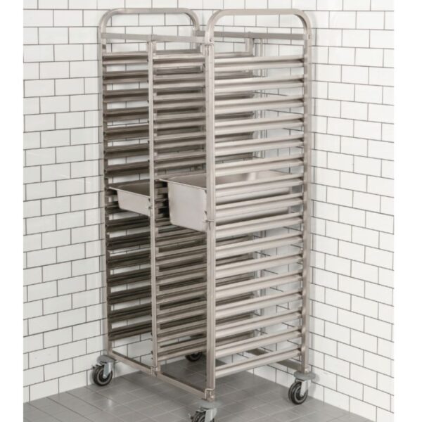 Double Gastronorm Pan Trolley - Fit 32 Baking Trays - Image 2