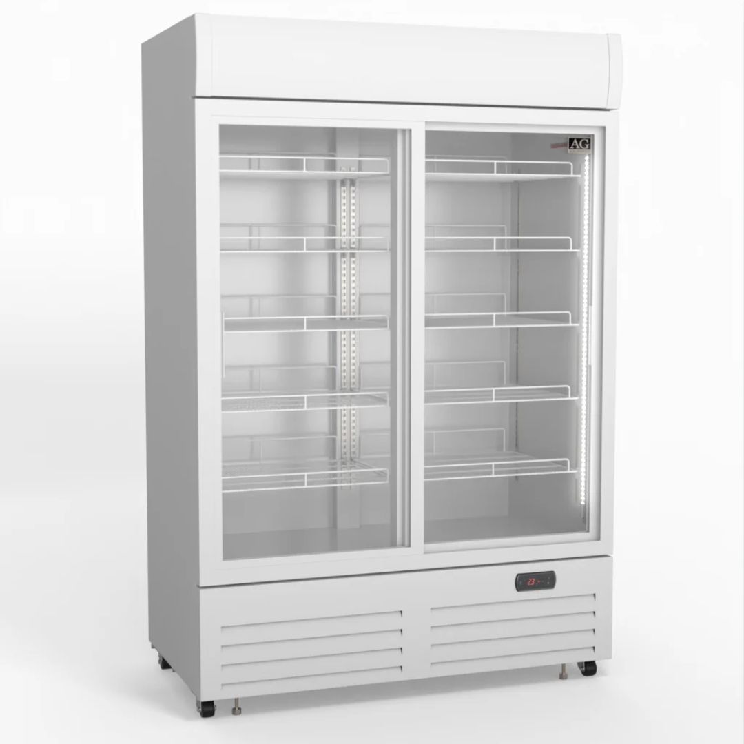 AG Double Sliding Door Upright Display Fridge 1101 litre, DF1100WL-SD