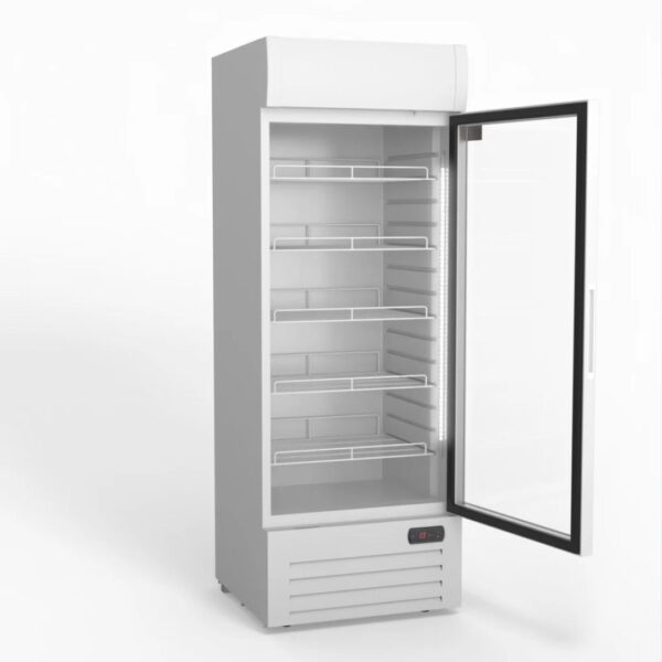 AG DF515WL Upright Glass Door Fridge - 1 Door 515L White - Image 2