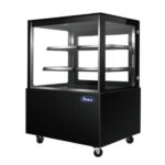 Atosa Narrow 3 Tier Black Cake Fridge 900mm Wide, WDG096F