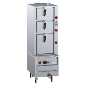 BS K+ Triple Deck Gas Steamer 600mm, DSK-3S
