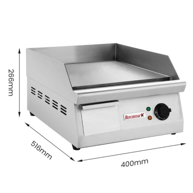 Benchstar GH-400E Electric Flat Top Griddle 400mm