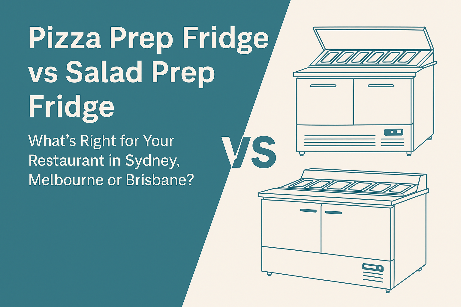 pizza prep fridge versus salad pre fridge