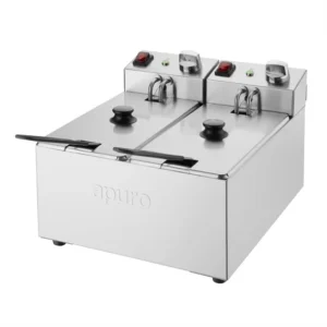 Apuro 3 Litre Twin Tank Fryer 2x3L, CU615-A