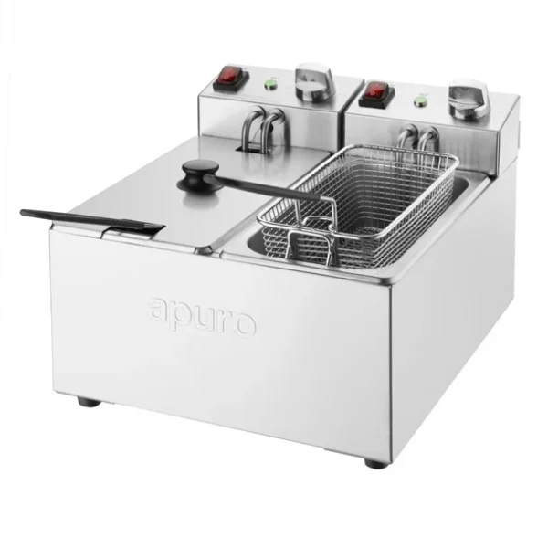 Apuro 3 Litre Twin Tank Fryer 2x3L - CU615-A - Image 2