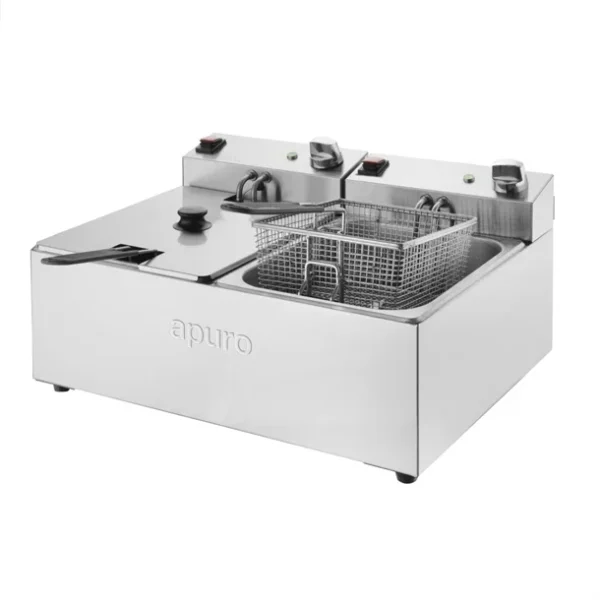 Apuro 5 Litre Twin Tank Fryer - CU619-A - Image 2