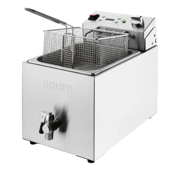Apuro Electric Single Tank Fryer 8L - CU620-A - Image 2