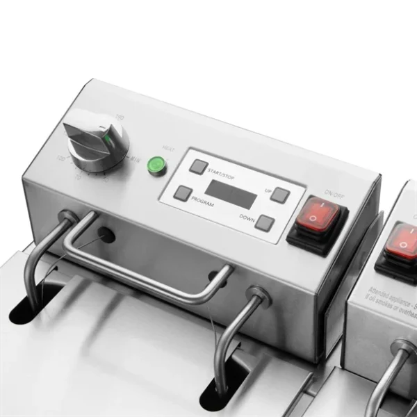 Apuro Benchtop Twin Tank Fryer 2 x 8L - CU621-A - Image 3