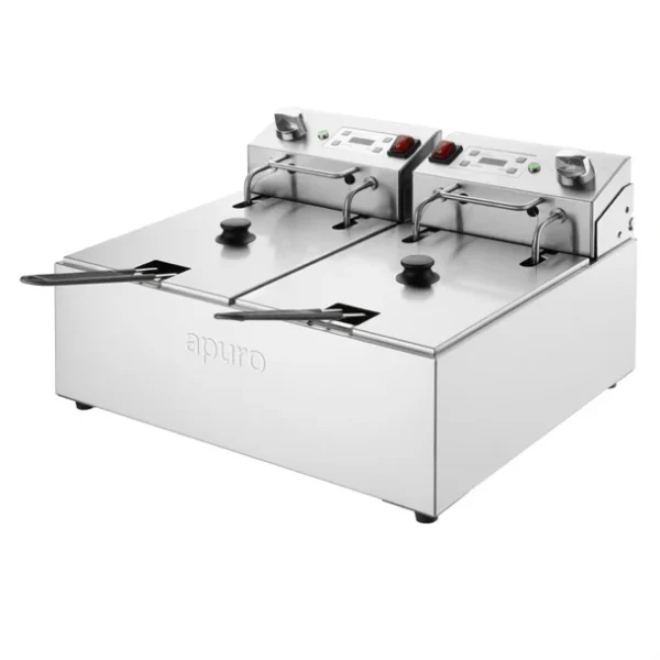 Apuro New 5 Litre Twin Fryer, CU624-A