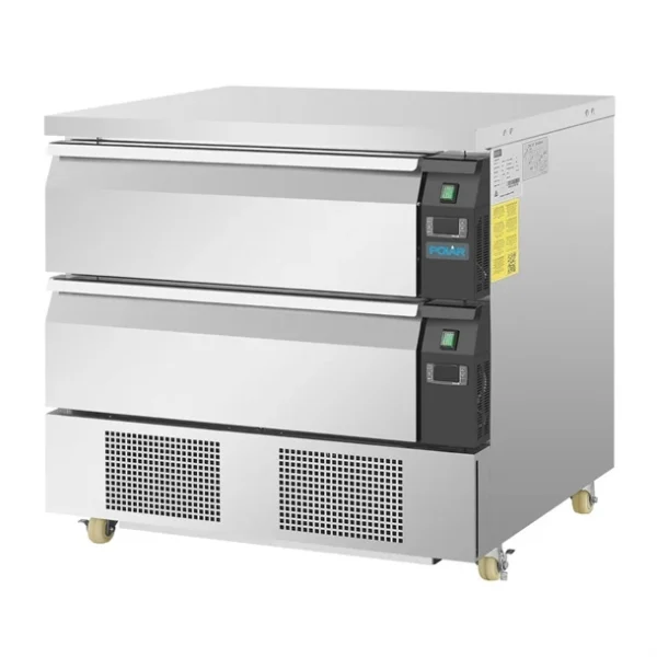 Polar Drawer Fridge with 2 drawers 900mm wide, DA996-A