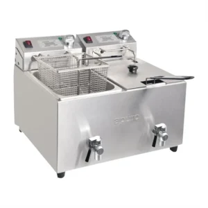 Apuro Electric Commercial Twin Fryer 2 x 8L, FC375-A