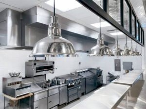 Modern commercial kitchen in Australia