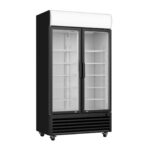 Thermaster 2 Door Upright Drink Fridge Black, LG-1000BP
