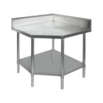 900mm Corner Workbench with 100mm Splashback & Undershelf