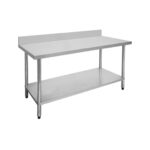 304 Grade S/S Work Bench with Splashback 1500x600x900