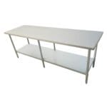2400mm Wide Economic Stainless Steel Table 600mm Deep