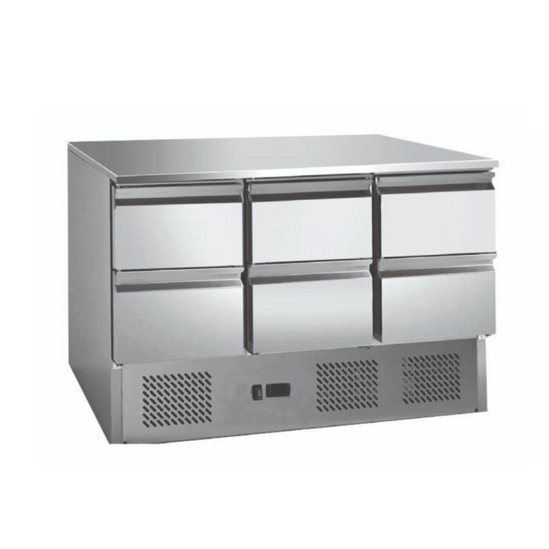 Thermaster GNS1300-6D Six Drawer Bench Fridge