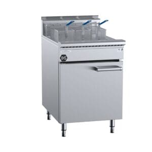 B+S Black TF-601 Single Pan Turbo commercial Fryer with 3 Baskets