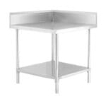 700mm Corner Workbench with 150mm Splashback & Undershelf