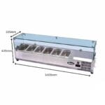 Atosa ESL3861 Countertop Salad Bar Fridge