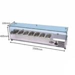 Atosa ESL3883 Countertop Salad Bar Fridge 1500mm