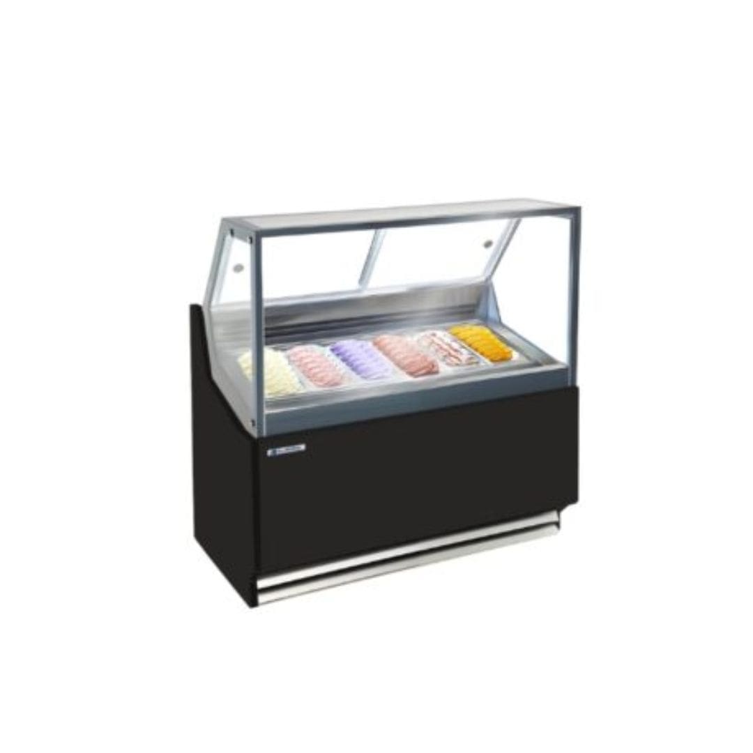 ALL-FROZEN Sunshine 6 Tub Gelato Display Freezer GGM_DE6