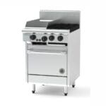 Goldstein PF12G220-X 2 Burner Gas Oven Range with Griddle Plate