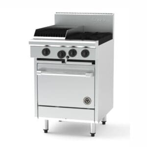 Goldstein PF12Q220-X 2 Burner Gas Oven Range with Chargrill