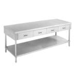 1800mm Work Bench with 4 Drawers and Undershelf SWBD-7-1800