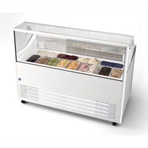 Iarp Gelato Ice Cream Freezer 13 Tub White - Delight 13 Lite