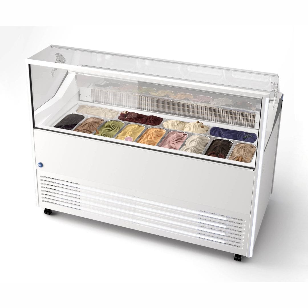 Iarp Gelato Ice Cream Freezer 13 Tub White - Delight 13 Lite