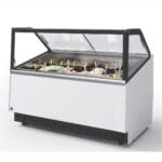 Iarp Gelato Ice Cream Freezer 18 Tub White - Delight 18