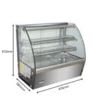 Bonvue Curved Glass Countertop Food Warmer HTH120N