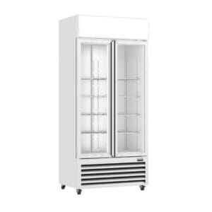 Thermaster 580L Double Door Upright Drink Fridge White LG-580P