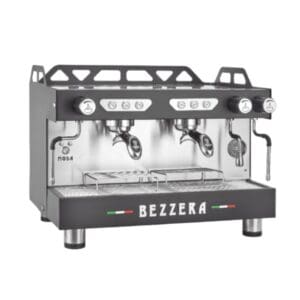BEZZERA MODA DE 2 Group commercial coffee machine in Black MODADE2B