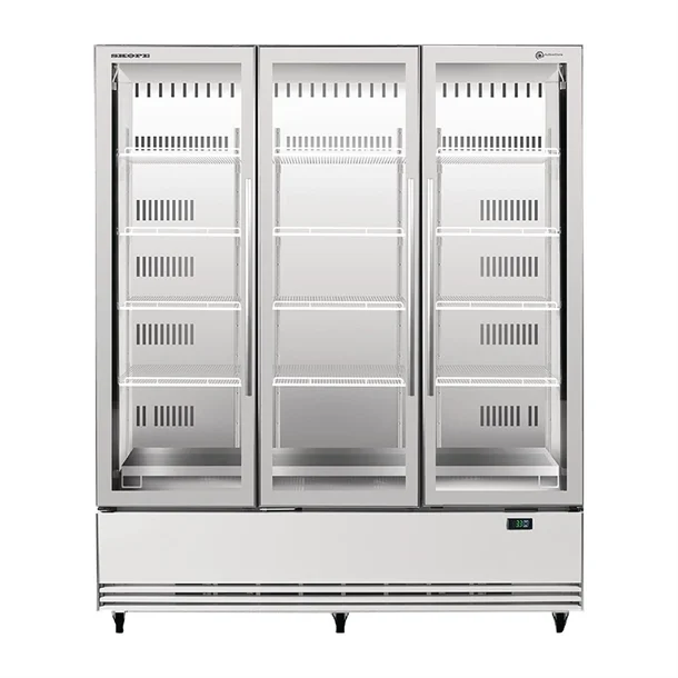 Skope ActiveCore BME1500N-A 3 Glass Door Vertical Fridge