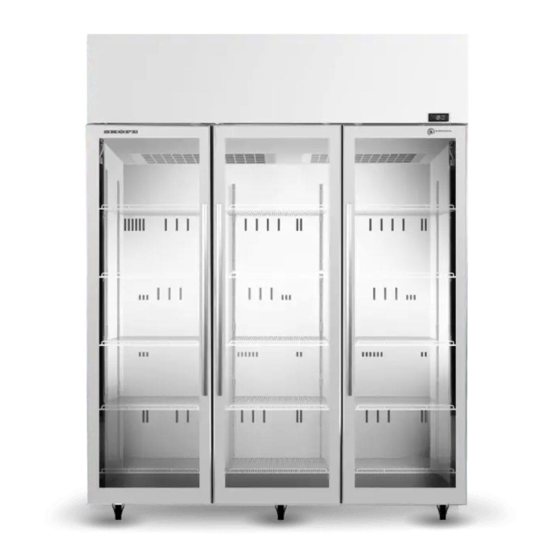Skope TME1500N-A ActiveCore top mounted 3 door Display Fridge