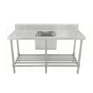Kitchenknock 622287 Single Centre Sink Bench 2100mm 700mm Deep