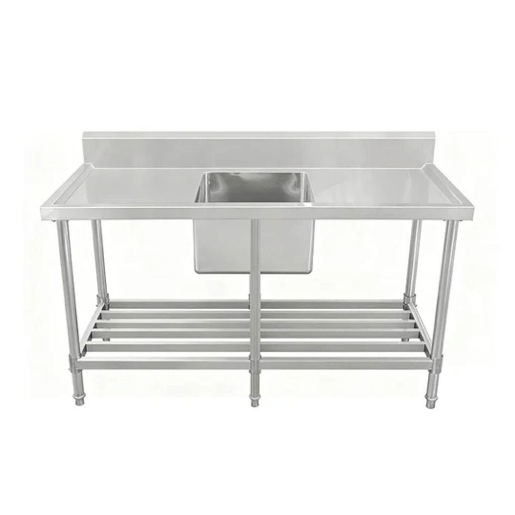 Kitchenknock 622287 Single Centre Sink Bench 2100mm 700mm Deep