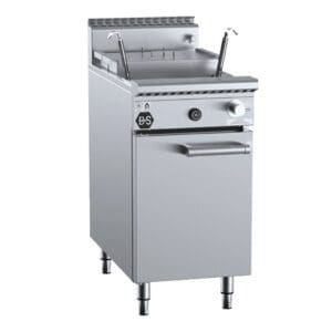 B+S Black NC-2-SW-2 2 Basket Noodle Cooker With 2 Soup Warmer