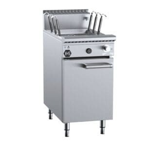 B+S Black NC-6 6 Basket Gas Noodle Cooker