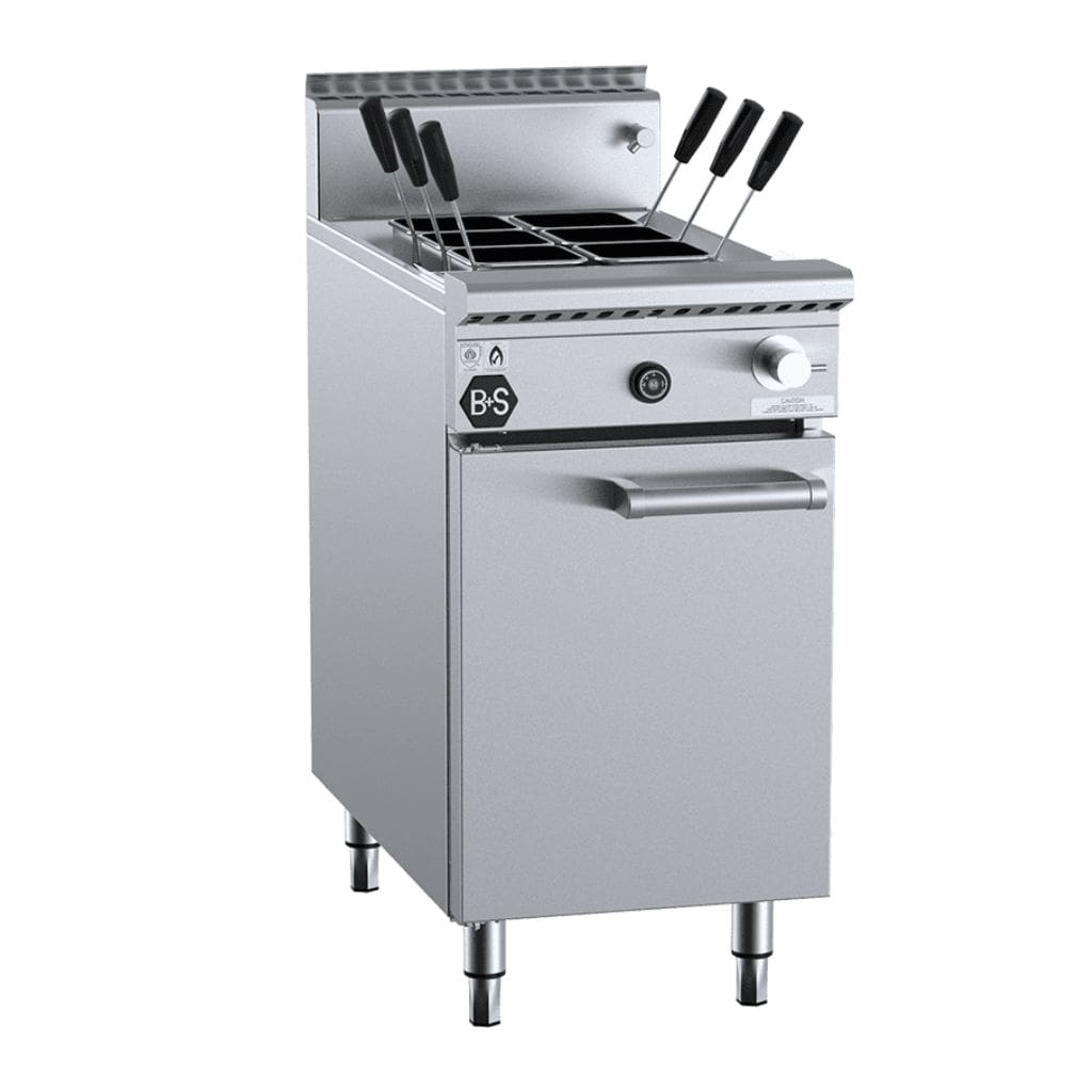 B+S Black PC-6 6 Basket Gas Pasta Cooker