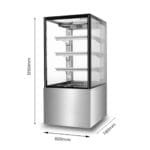 BONVUE Cake Display 600mm wide with 3 shelves SF820V