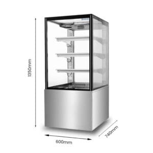BONVUE Cake Display 600mm wide with 3 shelves SF820V