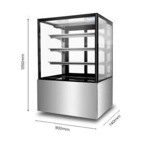BONVUE Cake Display 900mm wide with 3 shelves SF830V