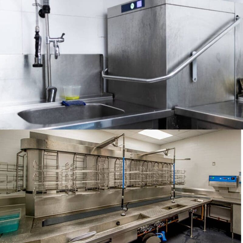commercial kitchen dishwasher machines